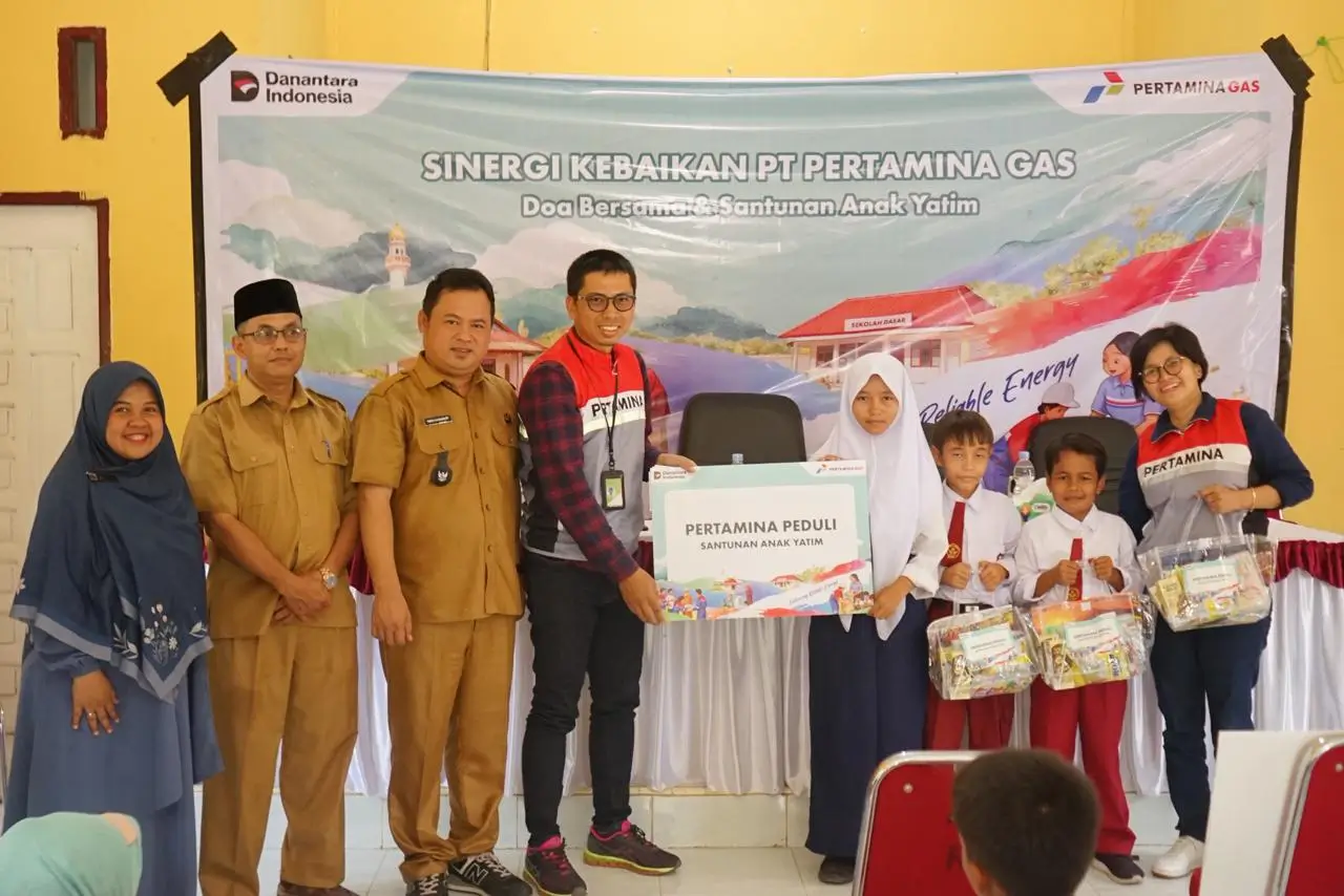 PT Pertamina Gas (Pertagas), terus mendukung peningkatan Sumber Daya Manusia (SDM) unggul serta mendukung pembangunan sarana pendidikan dan tempat ibadah baik masjid maupun gereja di Wilayah Rokan, Provinsi Riau. Dok. Pertagas
