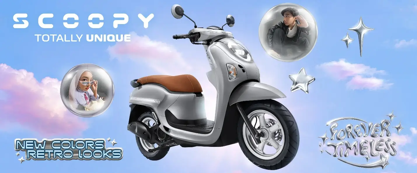 Makin Stylish  Honda Scoopy Terbaru Meluncur dengan Penyegaran Warna untuk Tiap Varian