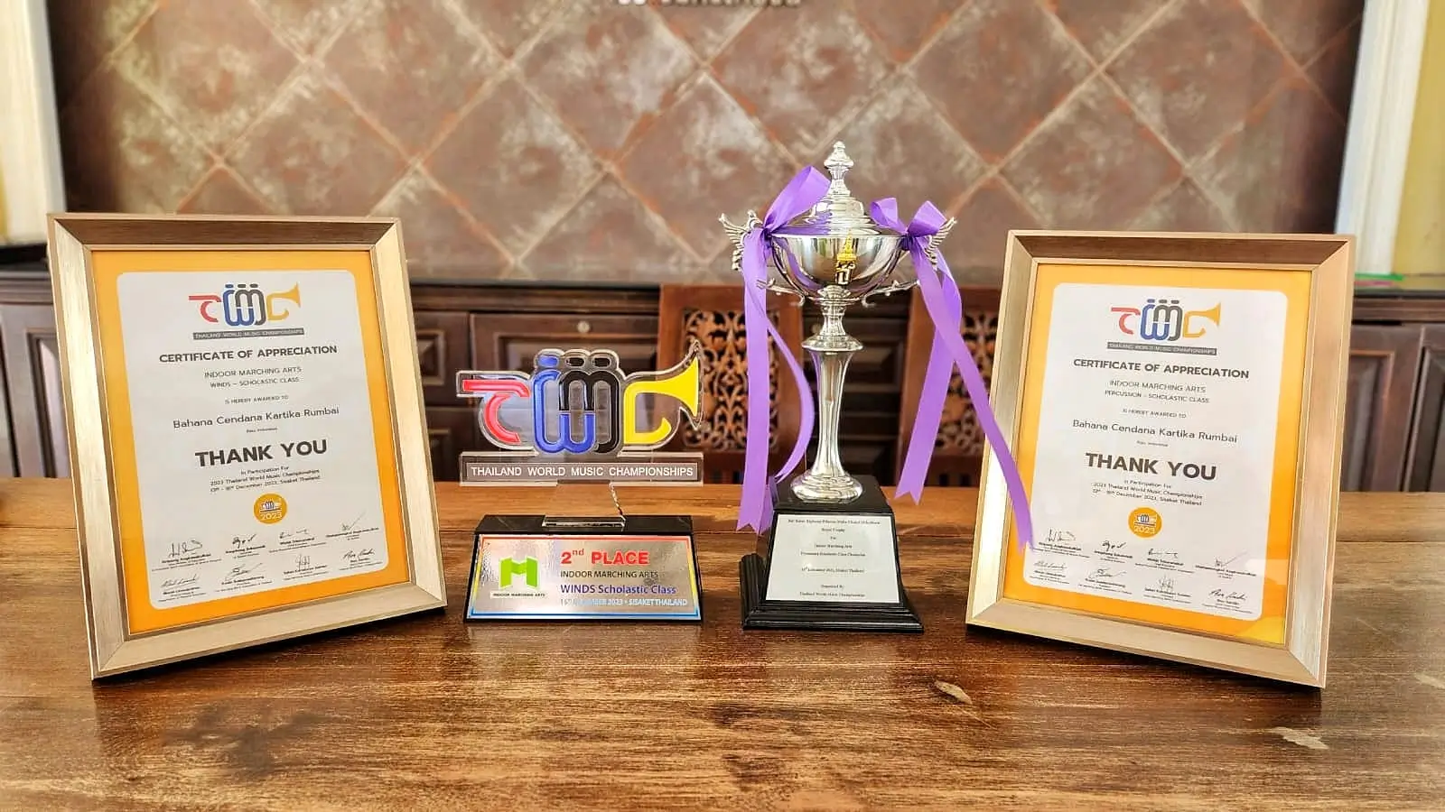 Marching Band BCK Rumbai Binaan PHR Juara Internasional di Thailand