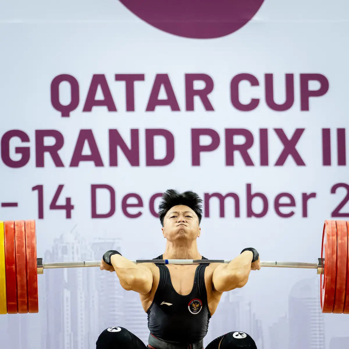 Lifter andalan Indonesia, Rahmat, membawa pulang tiga medali perak dari Doha (Foto: IWF)