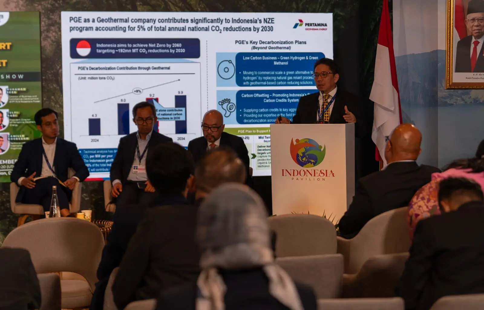 Pertamina hadir di COP 28 Dubai, Uni Emirat Arab, Minggu (3/12). (Foto: Dok. Pertamina)