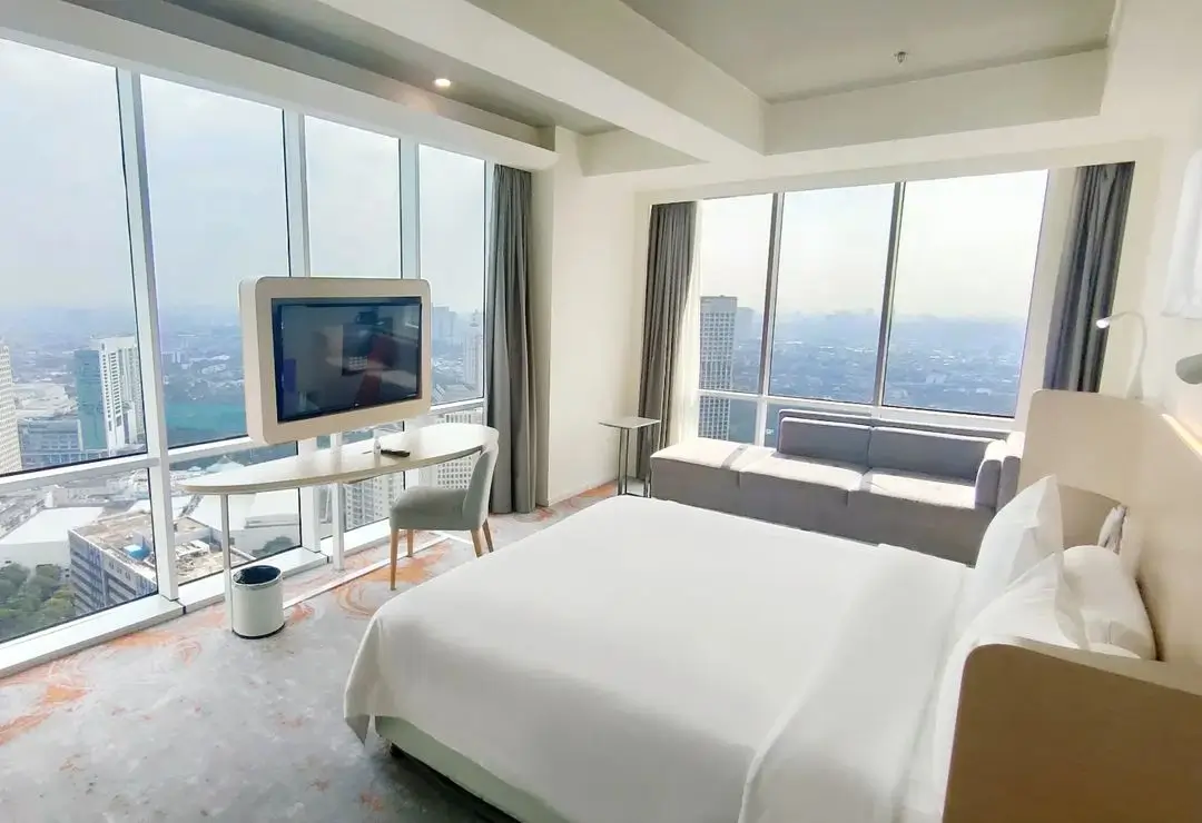 Ilustrasi hotel dengan city view, Harris Suites fX Sudirman. (Foto: Instagram/harrisfxsudirman)