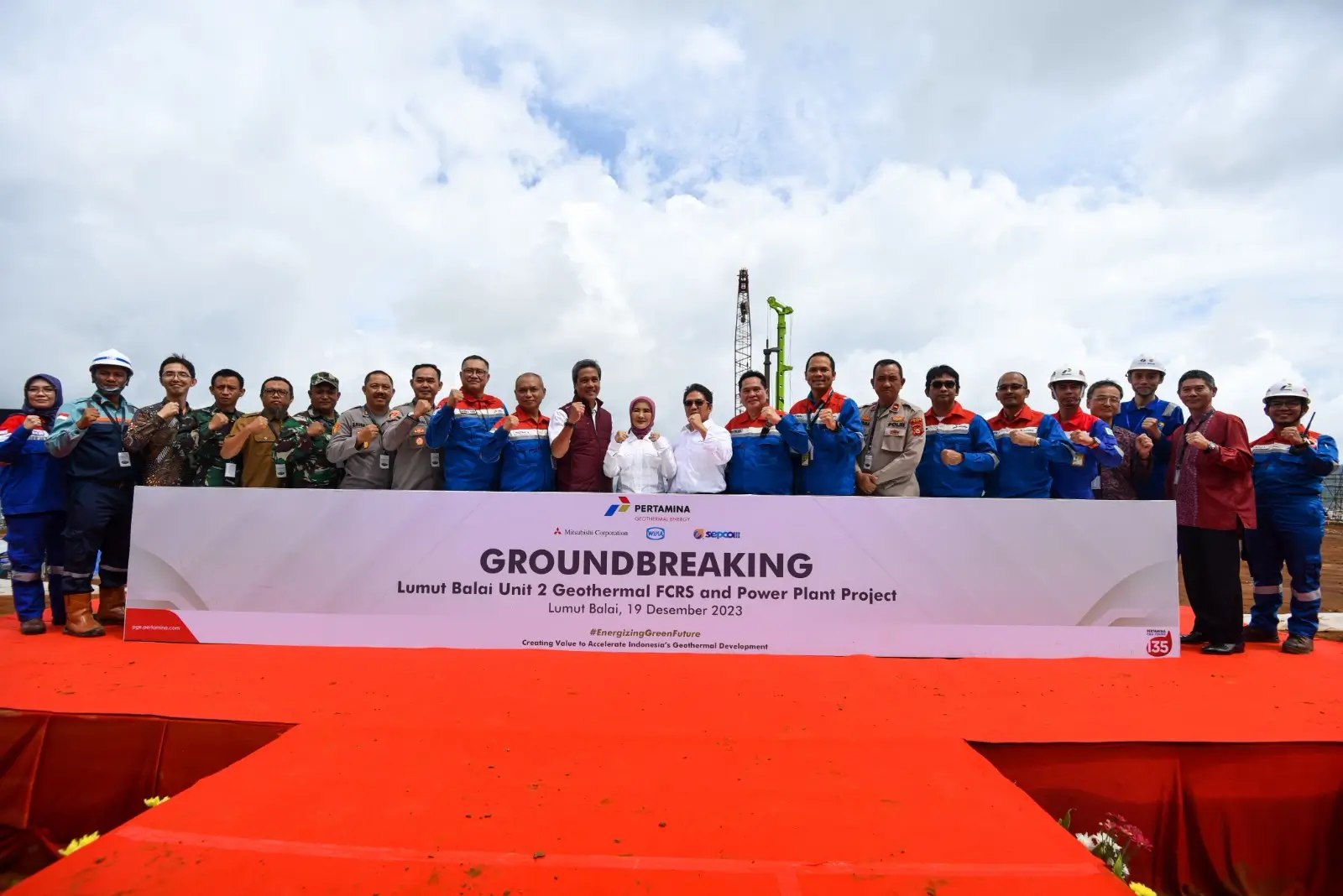 Kembangkan Potensi Panas Bumi  PGE Bangun PLTP Lumut Balai Unit 2