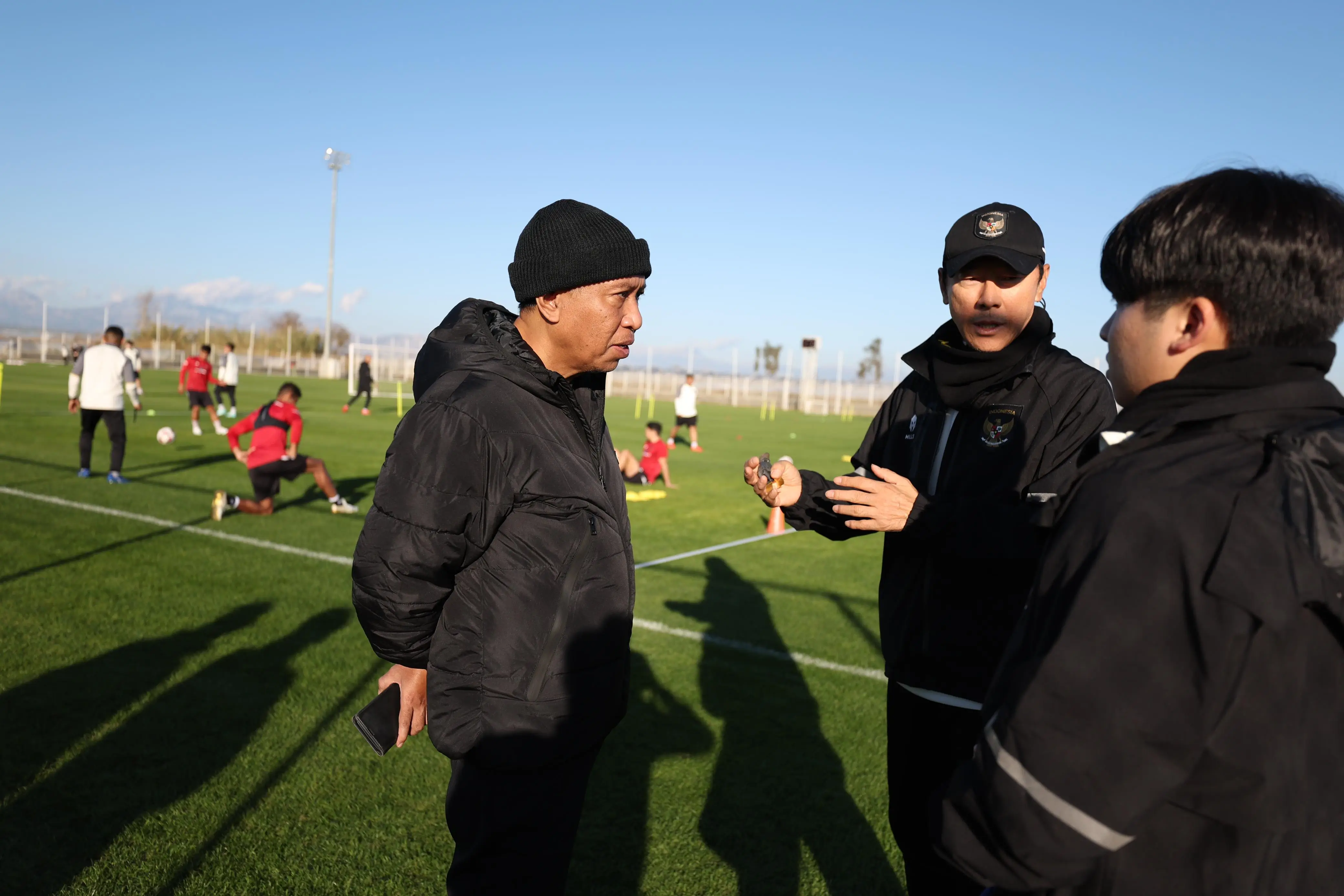 Wakil Ketua Umum PSSI, Zainudin Amali bersama pelatih Timnas Indonesia, Shin Tae-yong. (Foto: PSSI)