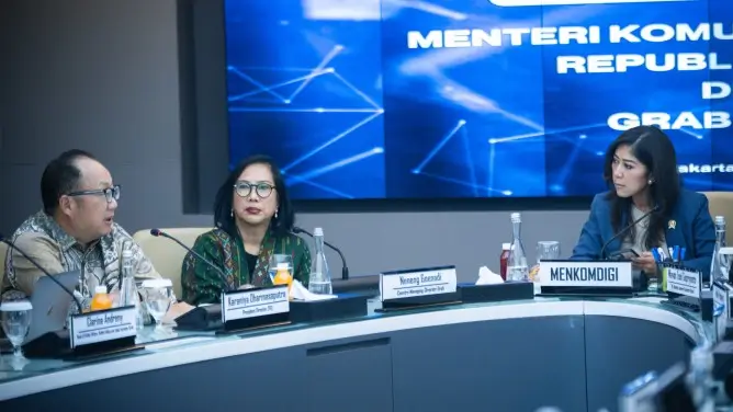 Foto: Audiensi Grab Indonesia dan OVO dengan Menkomdigi (komdigi.go.id)
