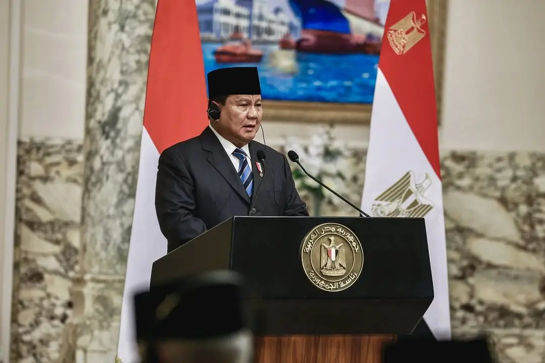 Presiden RI, Prabowo Subianto saat kunjungan kenegaraan ke Mesir. (Foto: Instagram/presidenrepublikindonesia)