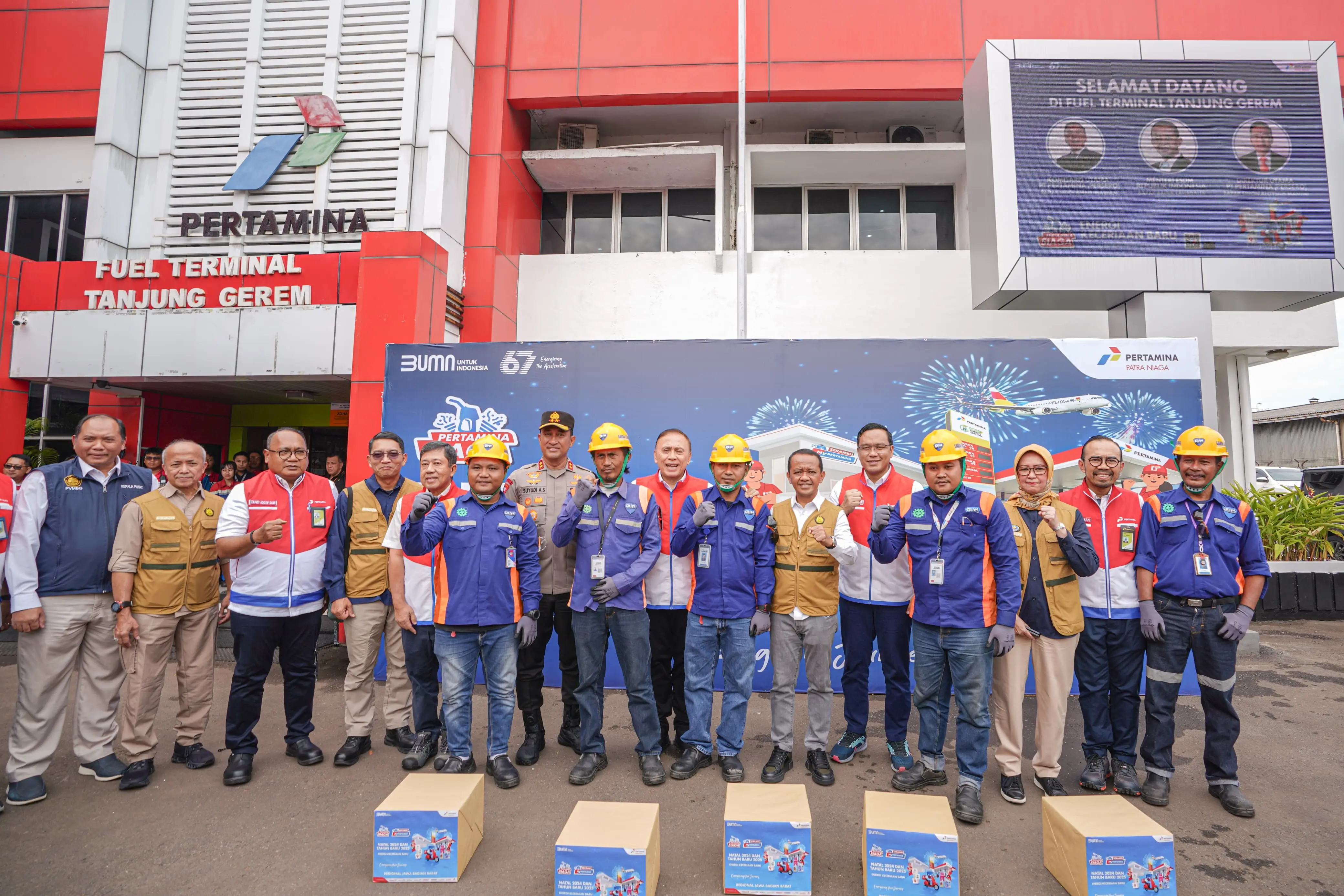 Kunjungi Terminal BBM Tanjung Gerem  Menteri ESDM Apresiasi Kesiapan Nataru Pertamina