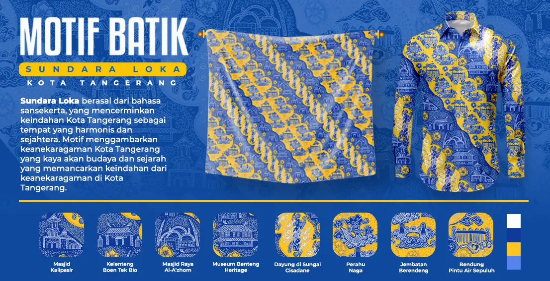 Batik Sundara Loka khas Kota Tangerang. (Foto: tangerangkota.go.id)