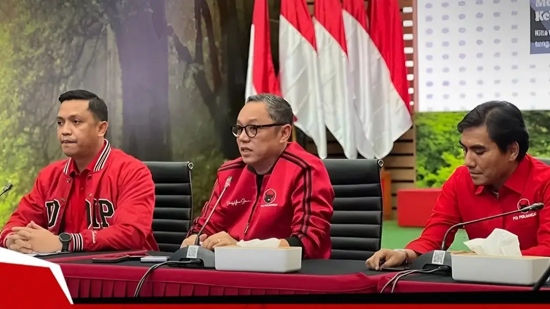 Konferensi pers PDIP. (Foto: Instagram/pdiperjuangan)