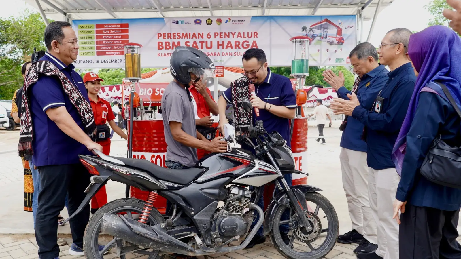 BBM Satu Harga berhasil dibangun di 573 wilayah 3T. (Foto: Dok. Pertamina)