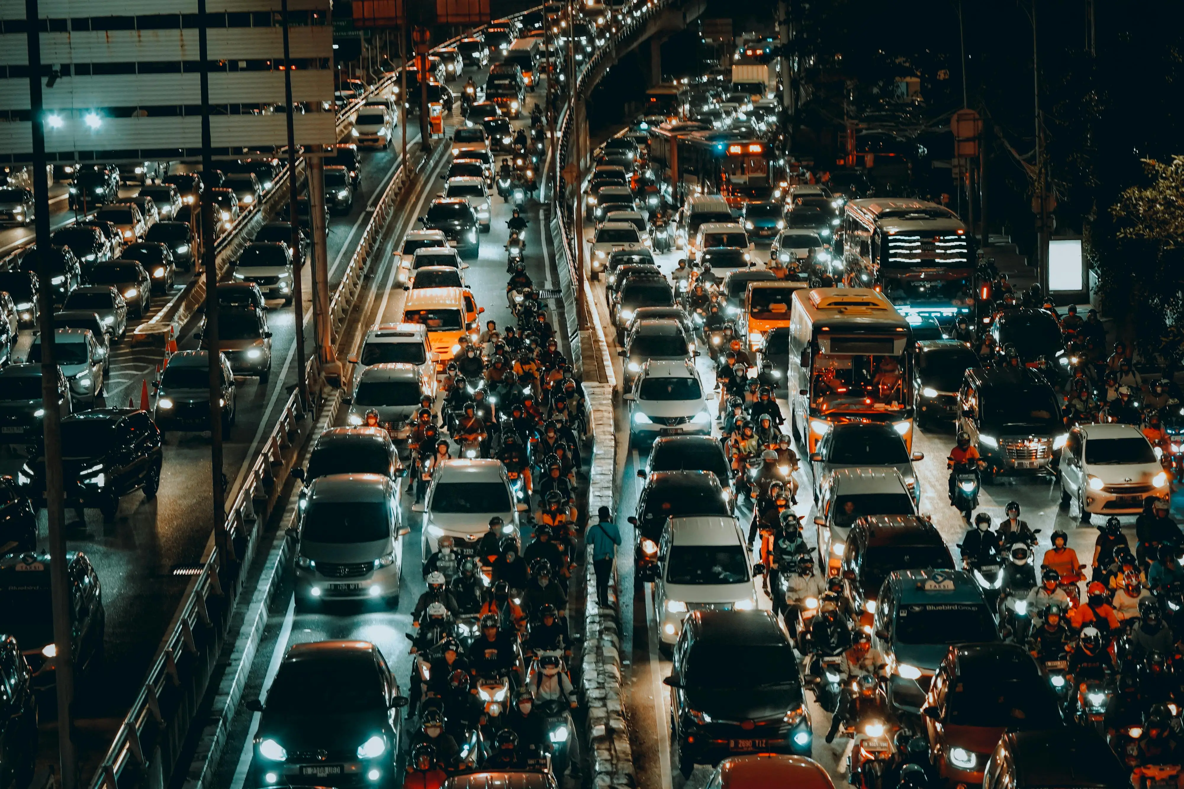 Ilustrasi kemacetan. (Foto: Pexels/el jusuf)