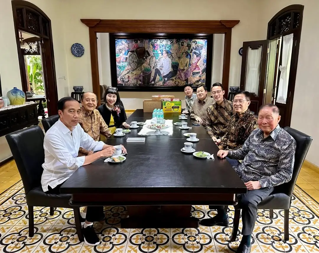 Pertemuan Presiden Ke-7 RI, Joko Widodo dengan keluarga Mochtar Riady. (Foto: Instagram/jokowi)