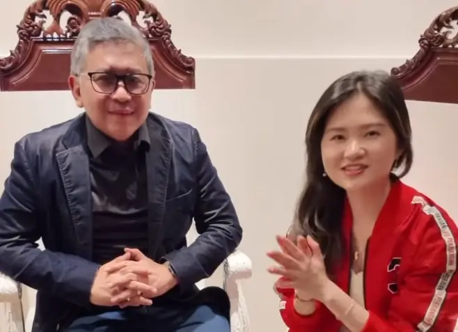 Pertemuan Sekjen PDIP Hasto Kristiyanto dengan Felicia Tissue. (Foto: Instagram/feliciatissue)