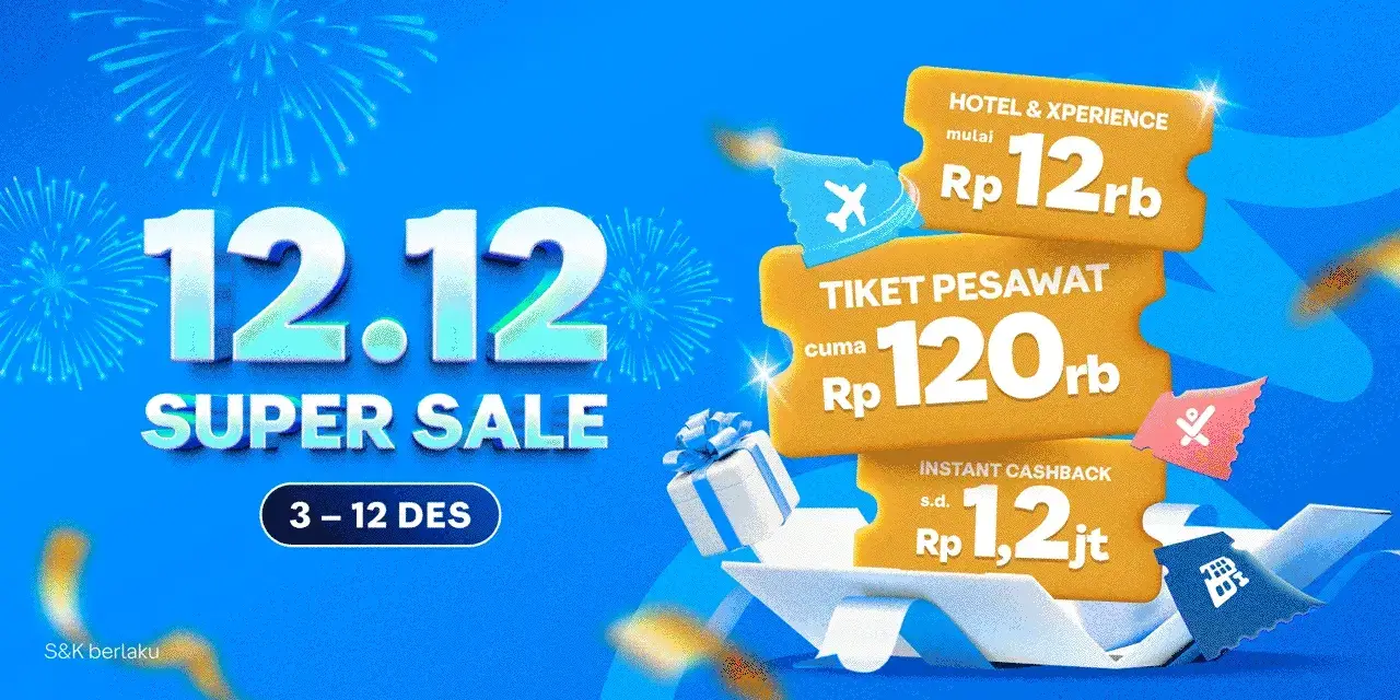 Traveloka 12.12 Super Sale (Foto: www.traveloka.com)
