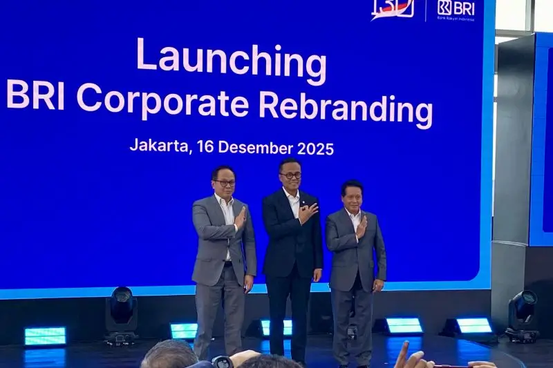 Peluncuran BRI Corporate Rebranding (Foto: ANTARA/Rizka Khaerunnisa)