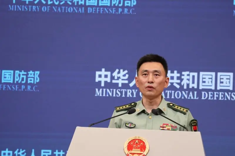 Foto: Juru bicara Kementerian Pertahanan China Zhang Xiaogang (ANTARA/Desca Lidya Natalia)