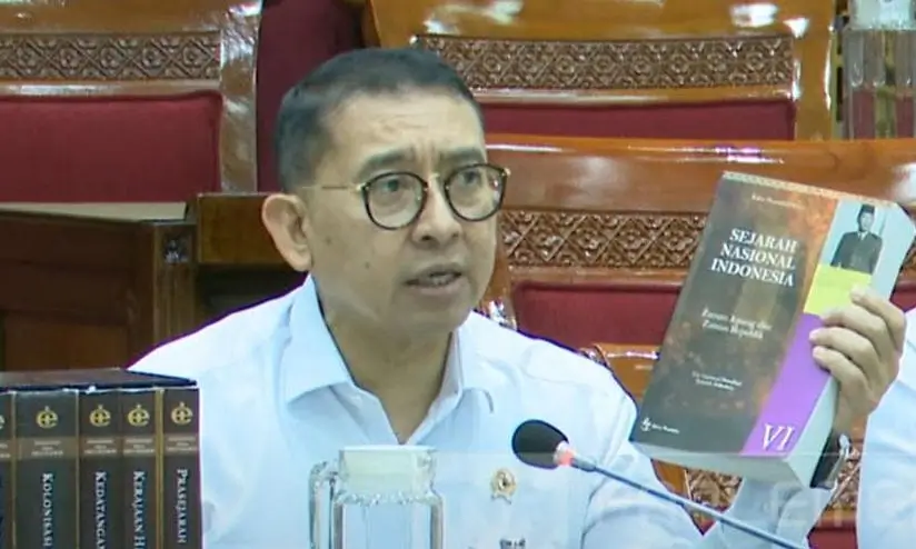 Menteri Kebudayaan Fadli Zon. Foto: tangkapan layar TV Parlemen.