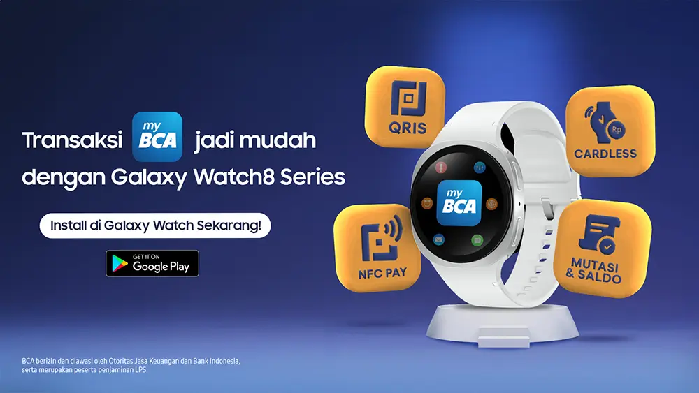 Foto: QRIS Tap myBCA hadir di Galaxy Watch (dok. Samsung Indonesia)