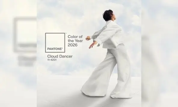 Pantone Color of the Year 2026: Cloud Dancer. (Foto: Instagram/pantone)