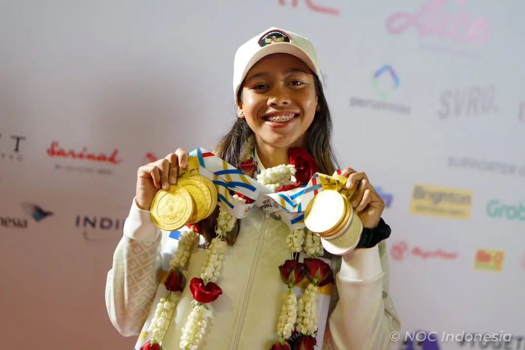 Borong Lima Emas dan Dua Perak Martina Ayu Pratiwi Jadi Atlet Indonesia Tersukses di SEA Games 2025