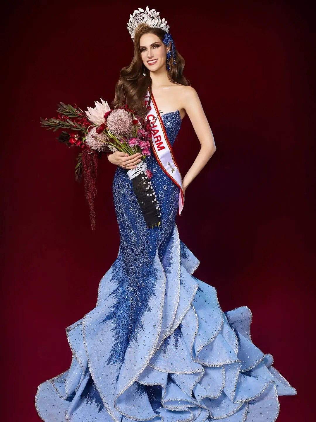 Anna Blanco dinobatkan sebagai Miss Charm 2025. (Foto: Instagram/misscharm.tv)